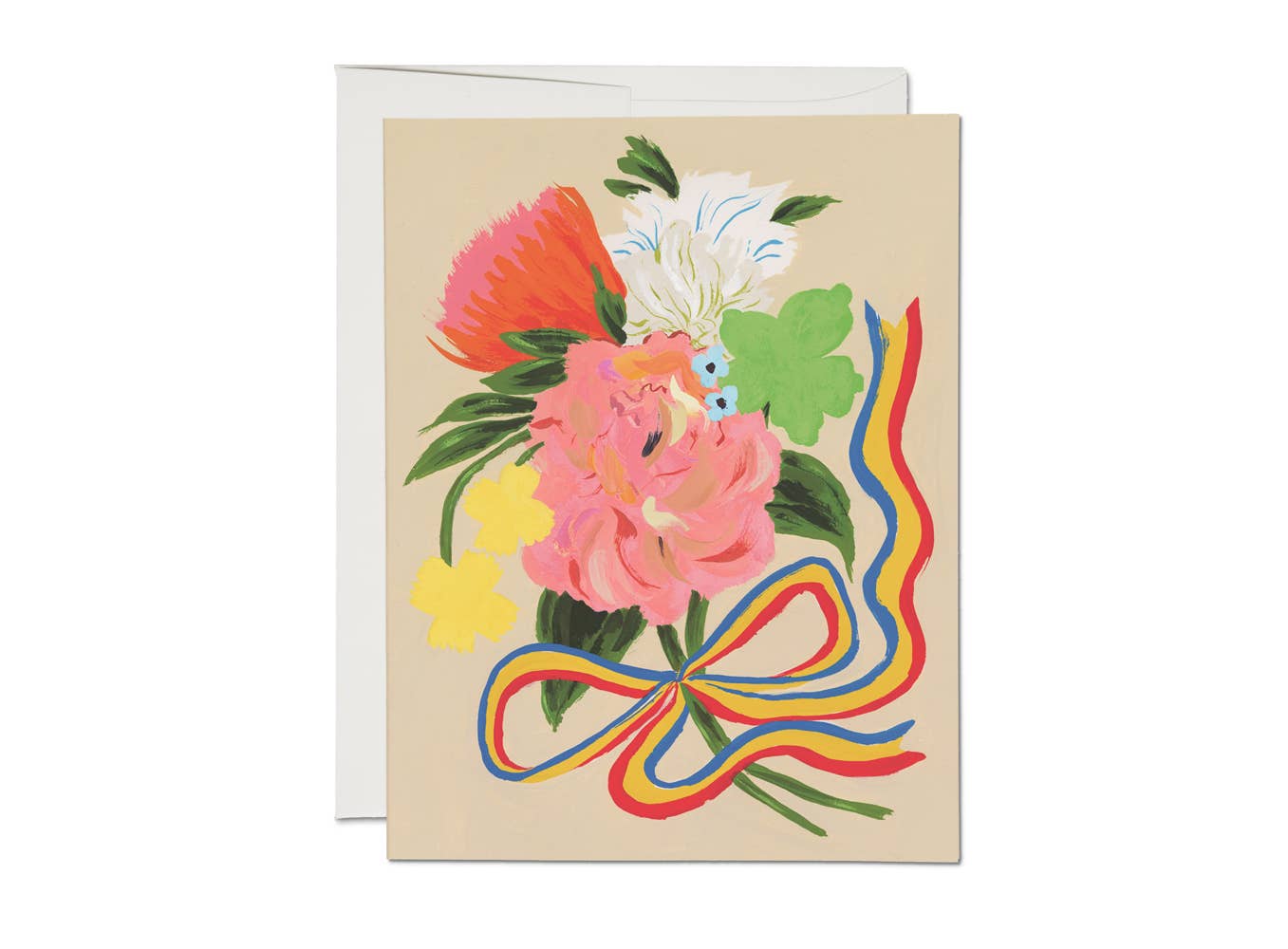 Everyday Bouquet greeting card: Singles | | Red Cap Card