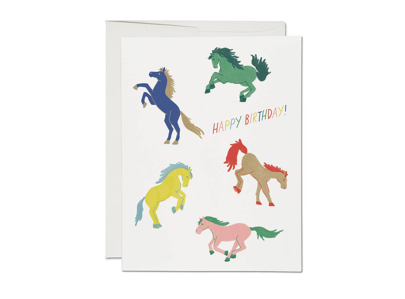Wild Horses Birthday Greeting Card | Red Cap Cards