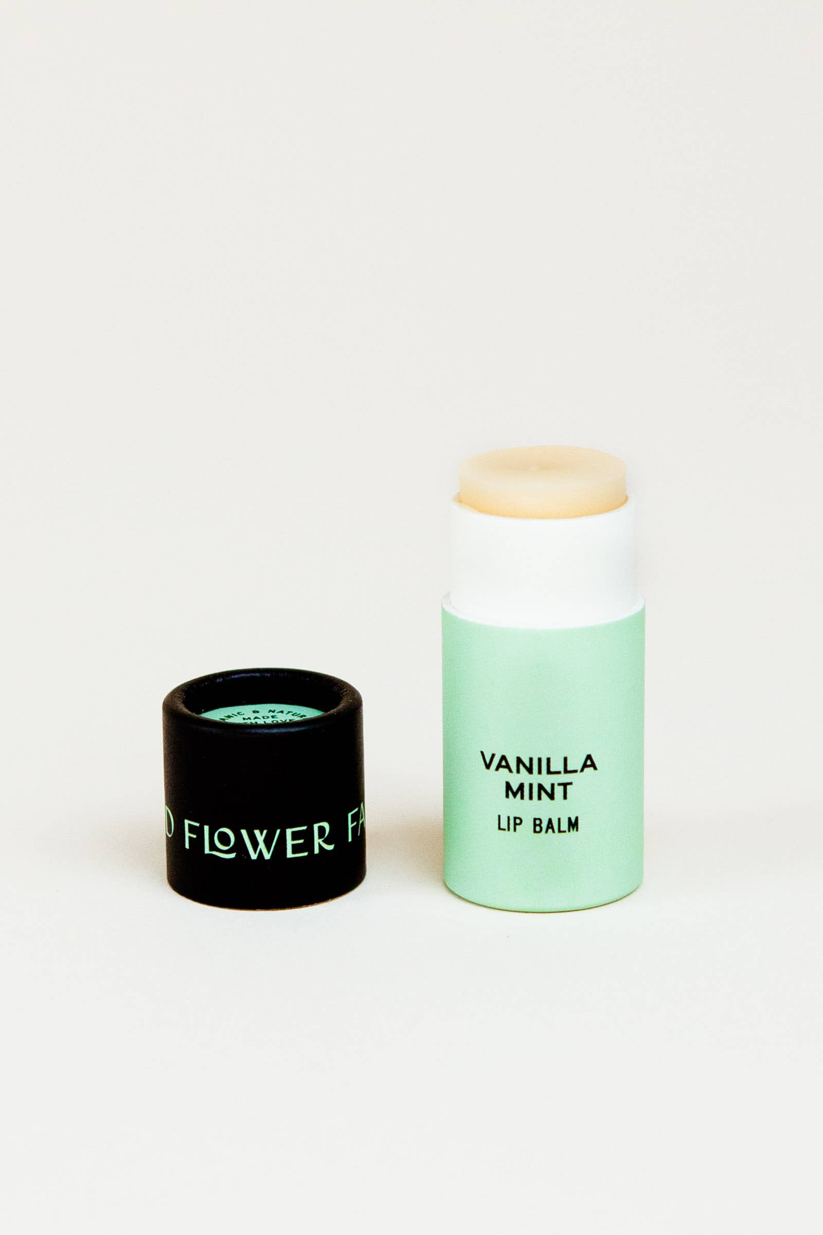 Good Flower Farm- Vanilla Mint Organic Lip Balm / 0.3 oz Biodegradable Tube
