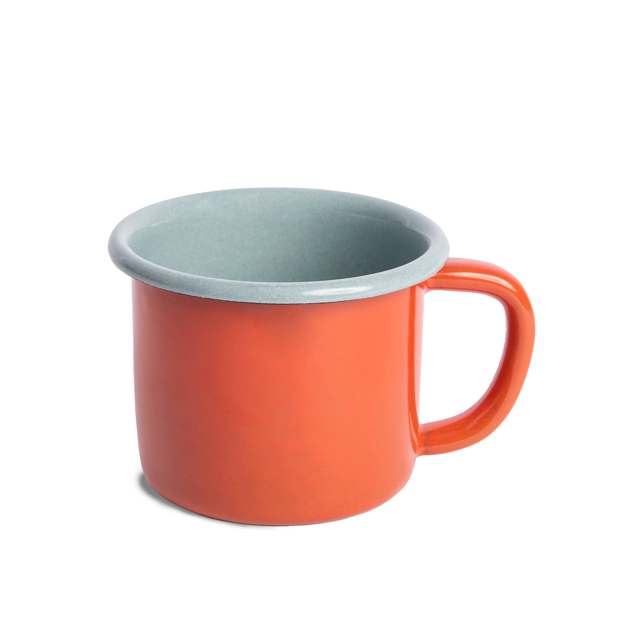 The Get Out x CCH Enamelware 12 oz Mug: Tomato & Smoke Blue | Crow Canyon Home