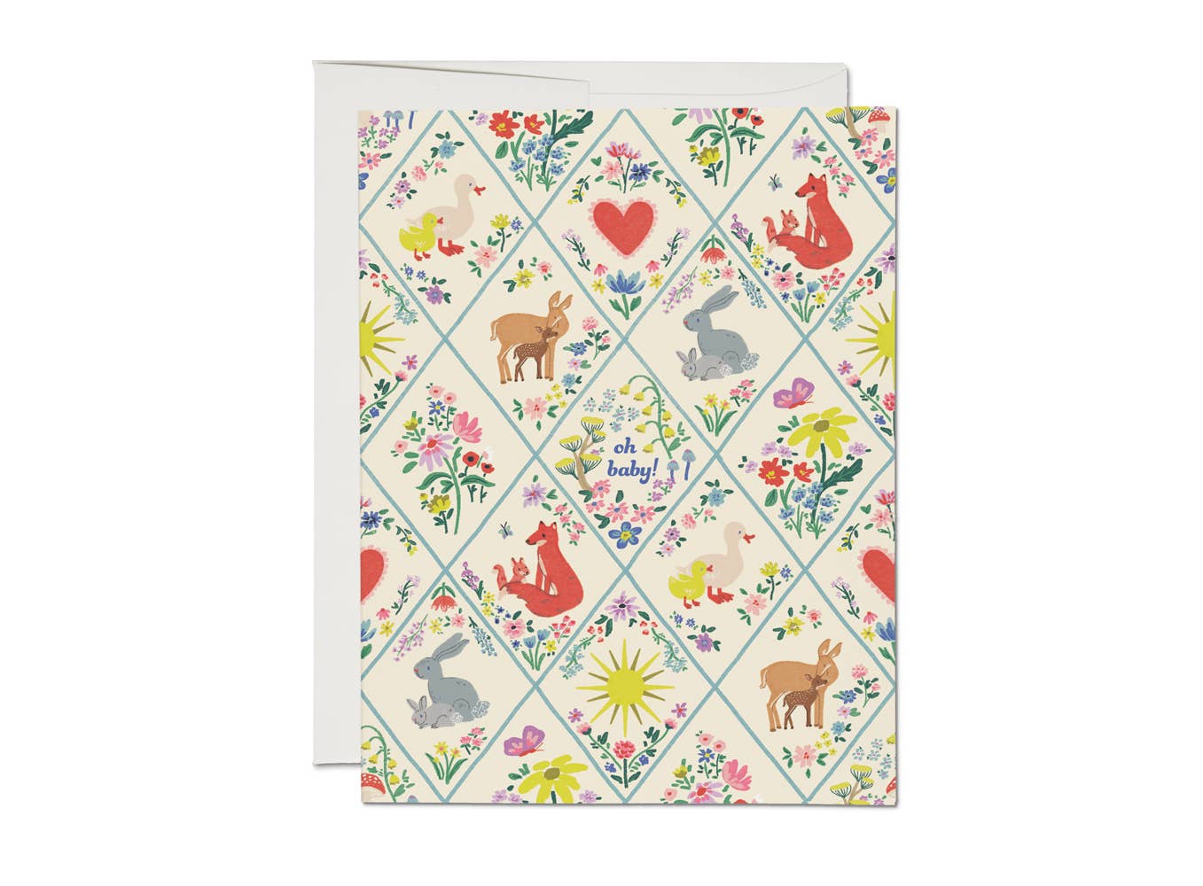 Woodland Critters Baby Greeting Card | Red Cap Cards
