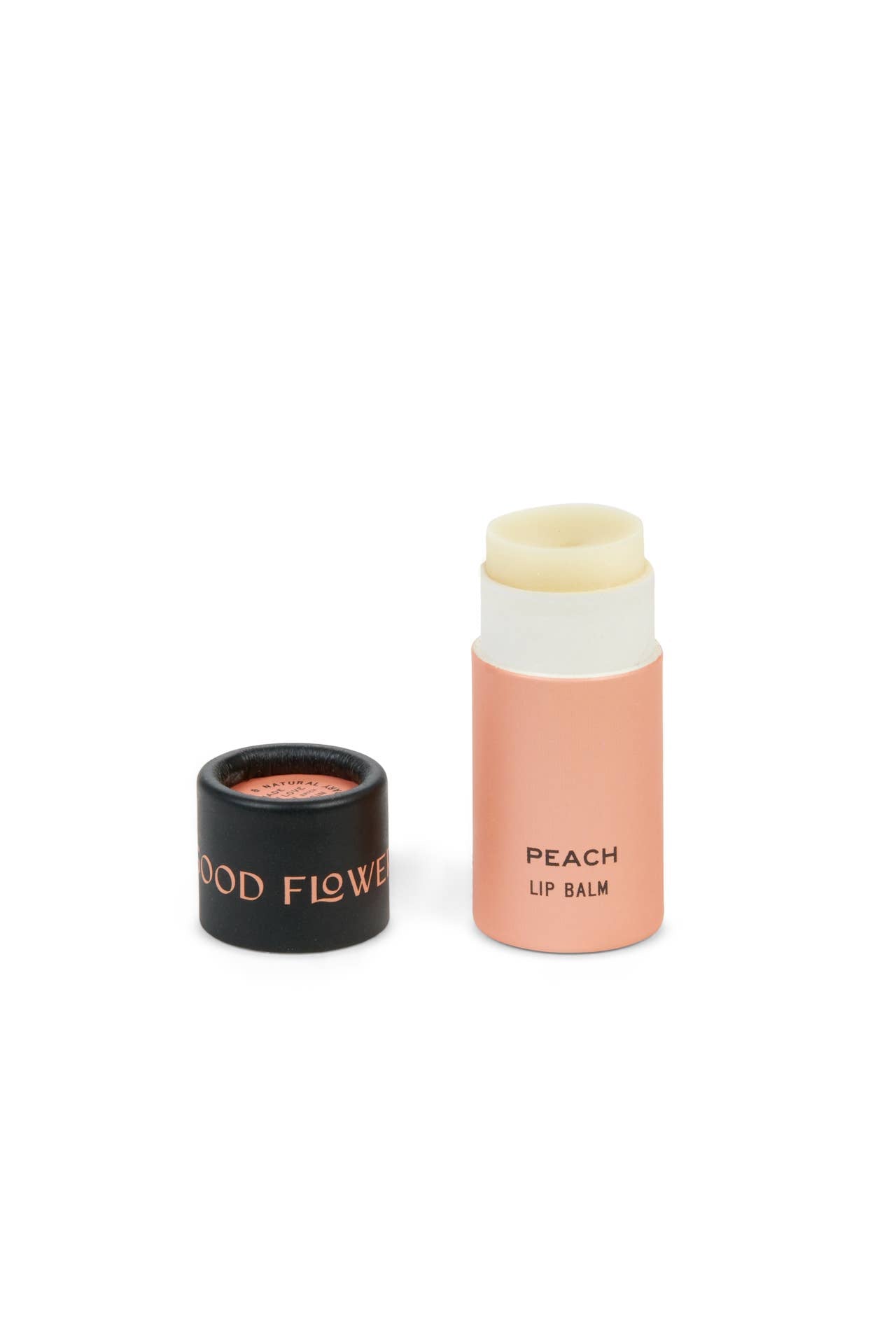 Good Flower Farm - NEW! Peach Organic Lip Balm / 0.3 oz Biodegradable Tube