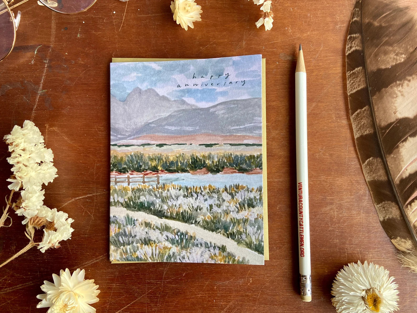HAPPY ANNIVERSARY GREETING CARD - LITTLE SALT WAGON